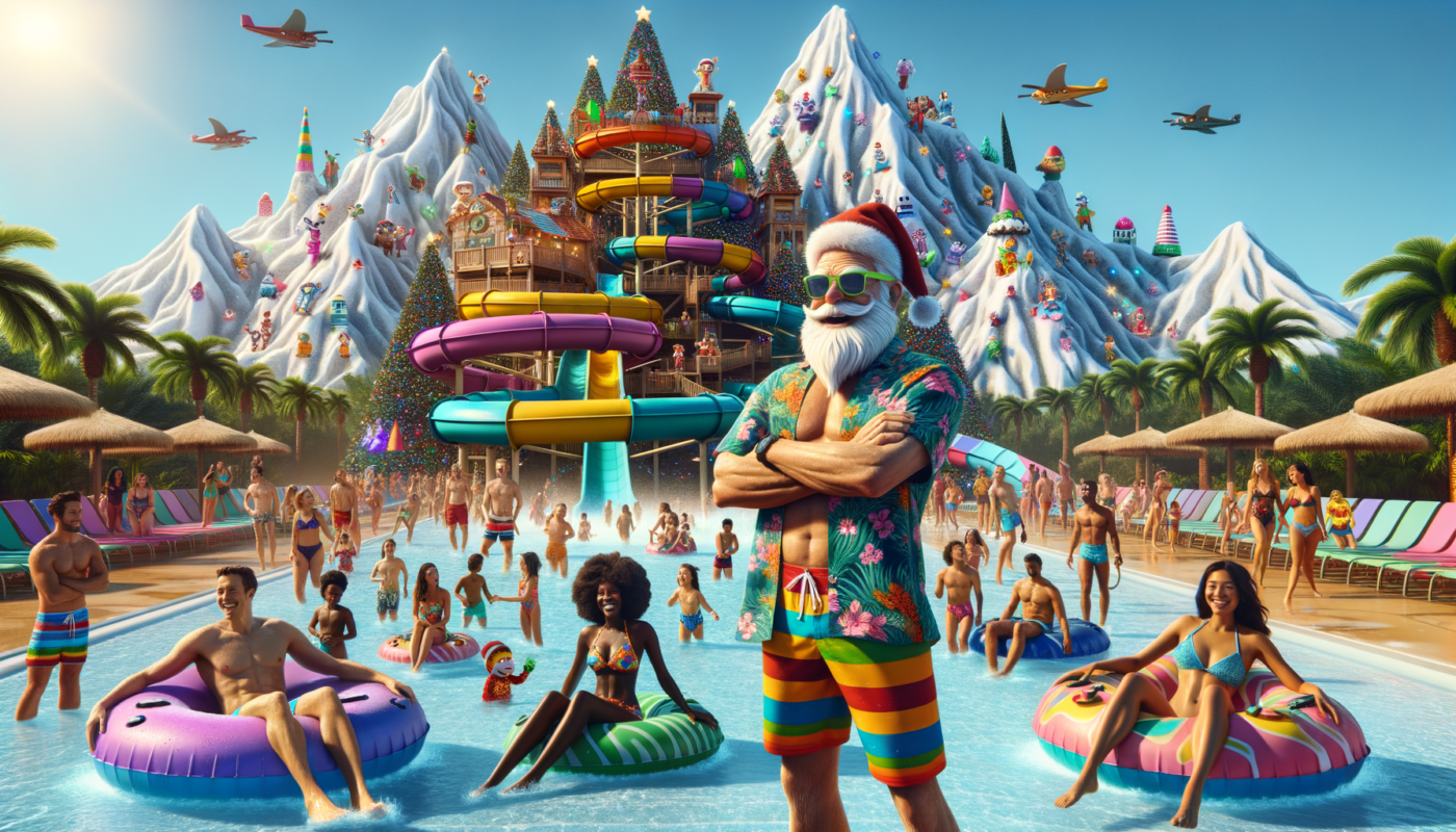 "Turning Up the Tropical Heat: Christmas Celebrations at Disney's Blizzard Beach Water Park"