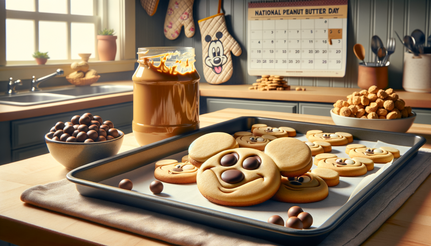 Celebrating National Peanut Butter Day with Mickey Mouse Peanut Butter Cookies Recipe