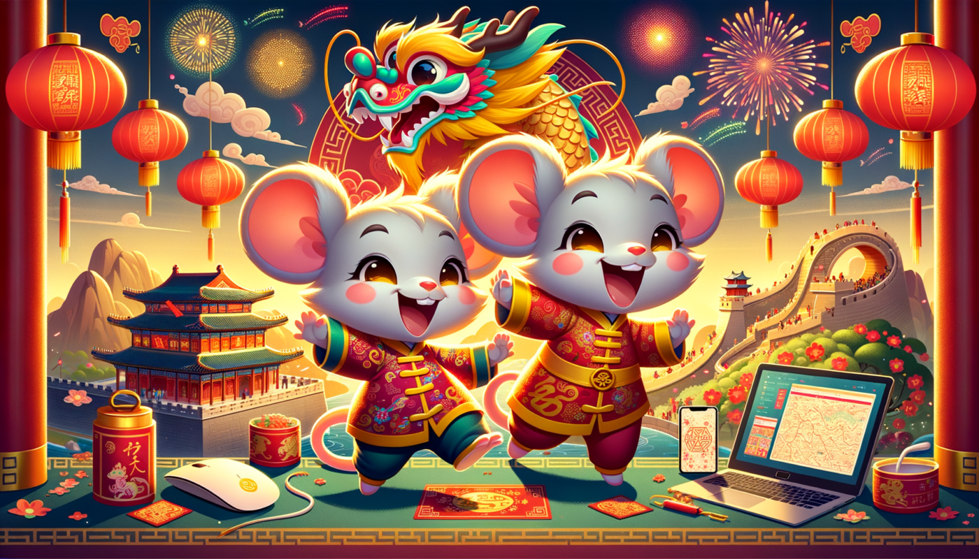 Celebrate Year of the Dragon with New Mickey and Minnie Mouse Wallpapers - A Disney Digital Feast for Your Devices