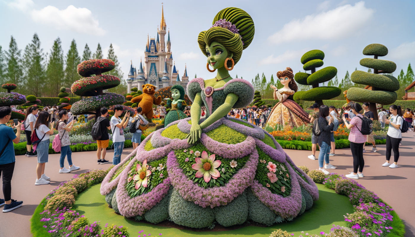Unveiling the Debut of Princess Tiana Topiary at EPCOT's Flower and Garden Festival