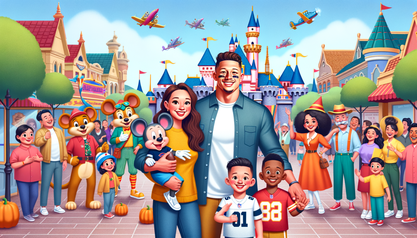 "Patrick Mahomes Celebrates Super Bowl Victory at Disneyland: An Unforgettable Parade on Main Street, U.S.A"