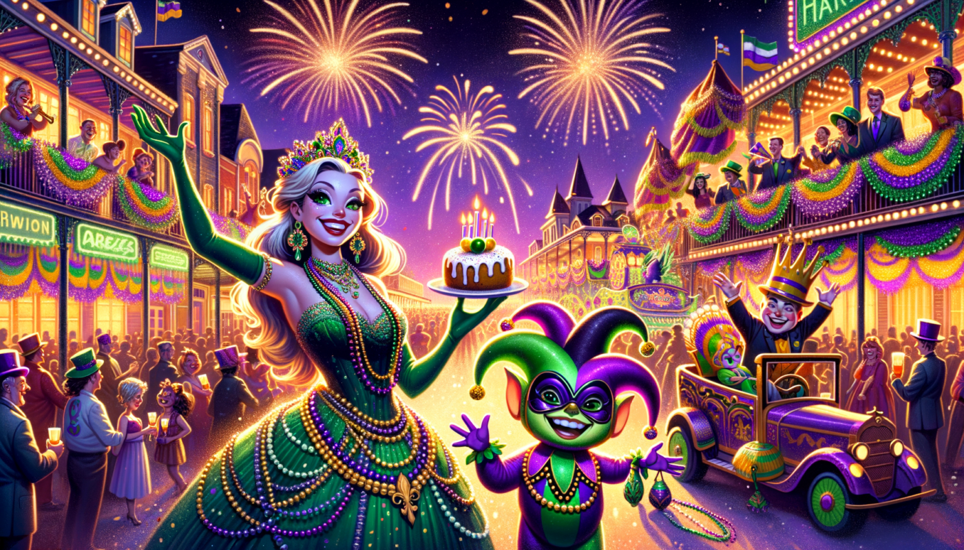 "Disney Magic Meets Mardi Gras: Downloadable Wallpapers with Your Favorite Characters"