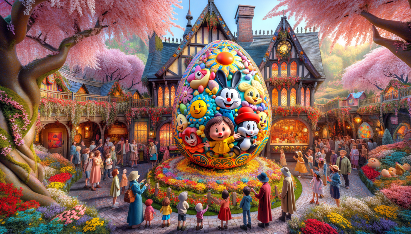 "Disney World Spring Excitement: Festive Easter Egg Displays and the Grand Cottage Reopens"
