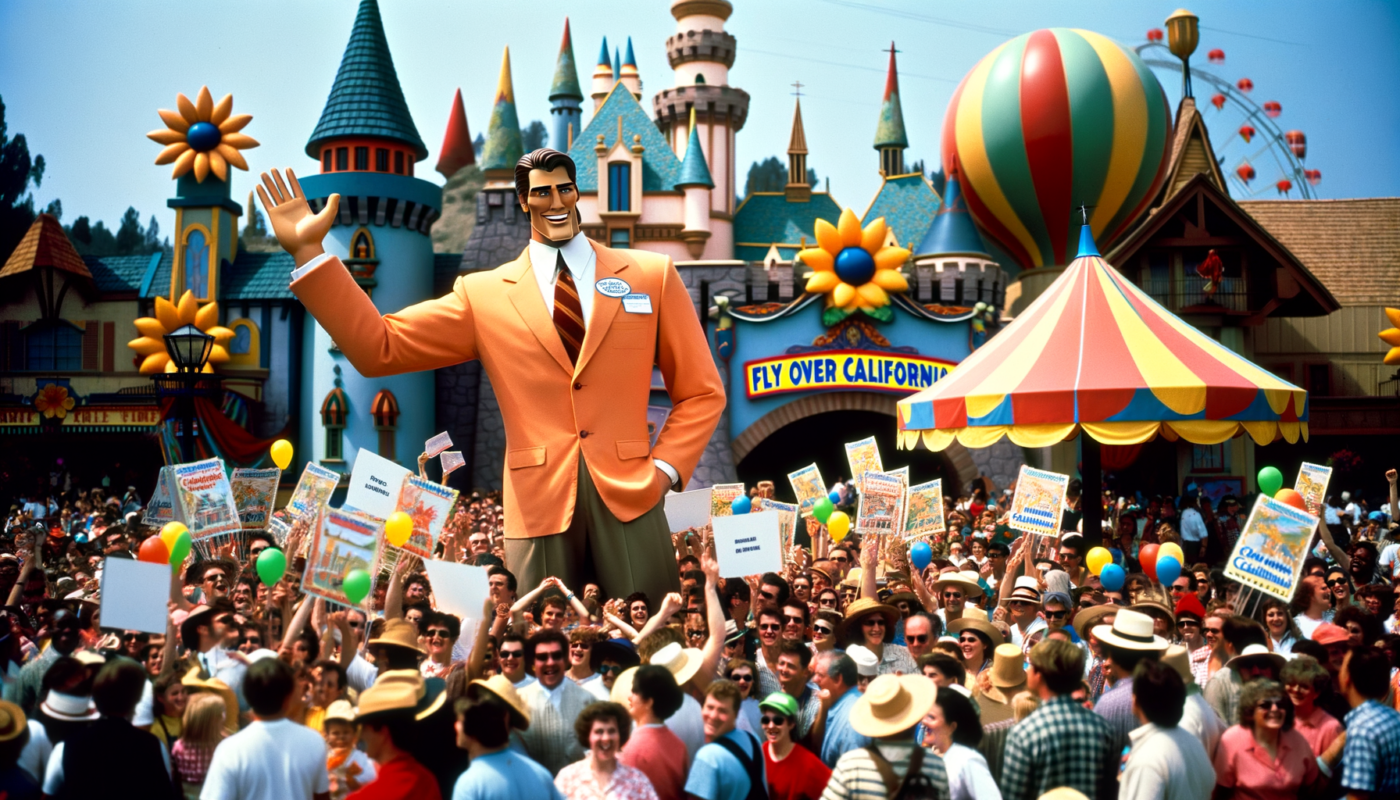 "Patrick Warburton's Triumphant Return to Soarin' Over California at Disney Park"